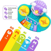 Infant Tummy Time Baby Piano Drum Set Interactive Baby Toy Musical Instruments Learning Toys Unicorn Gift Set